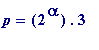 p = 2^alpha.3